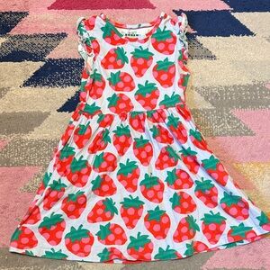 Mini Boden Cotton Strawberry Dress